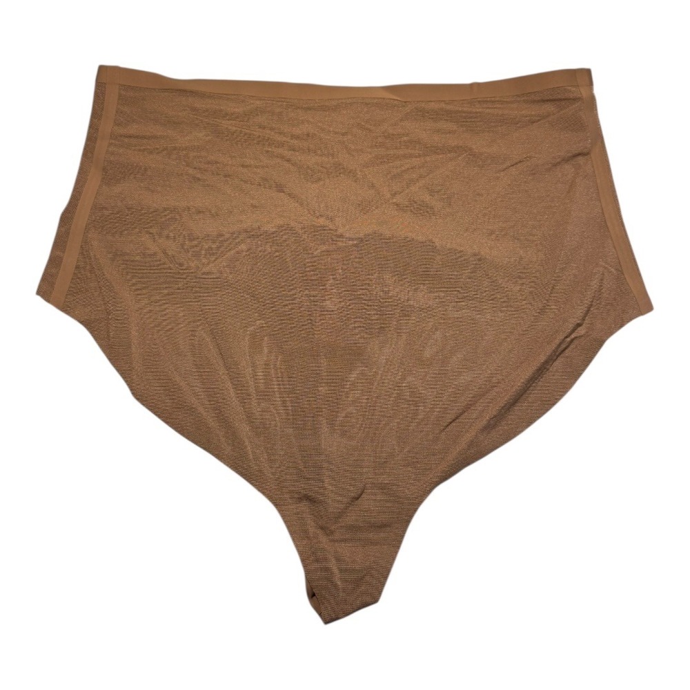 SKIMS Sheer Sculpt High Waisted Thong Shapewear Jasper 4X NWT